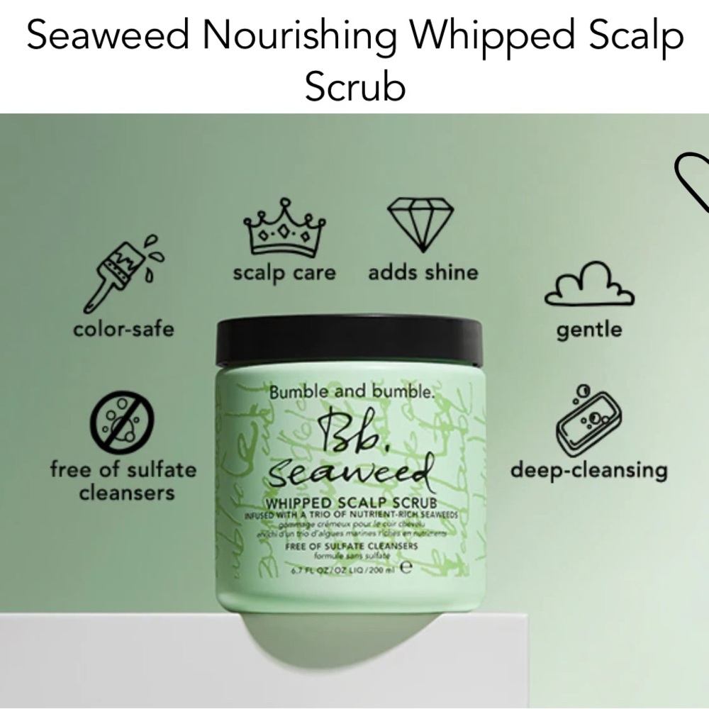 Seaweed Nourishing Whipped Scalp Scrub 60ml Brand new